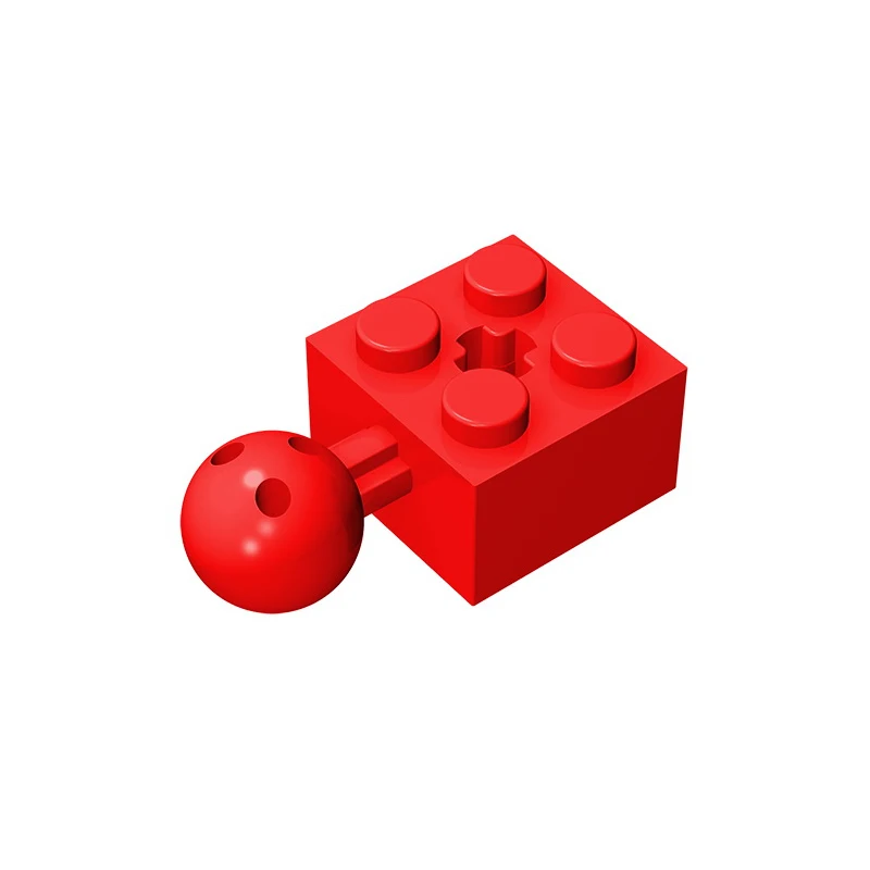 Gobricks GDS-976 Technical, Brick Modified 2 x 2 with Ball Joint and Axle Hole compatible with lego 57909 DIY Educational Blocks