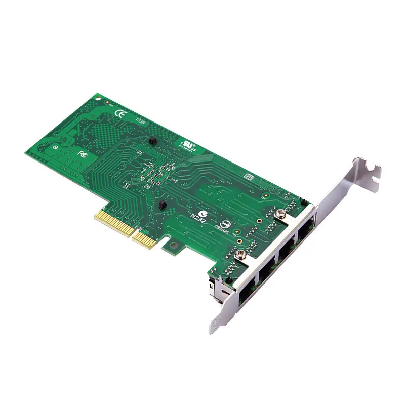 Card Chuyển Đổi PCI Express Sang 4 Cổng Máy Chủ Mạng Intel350 PCIe 4X1G Máy Chủ Thẻ Lan Cho Máy Tính Để Bàn Laptop