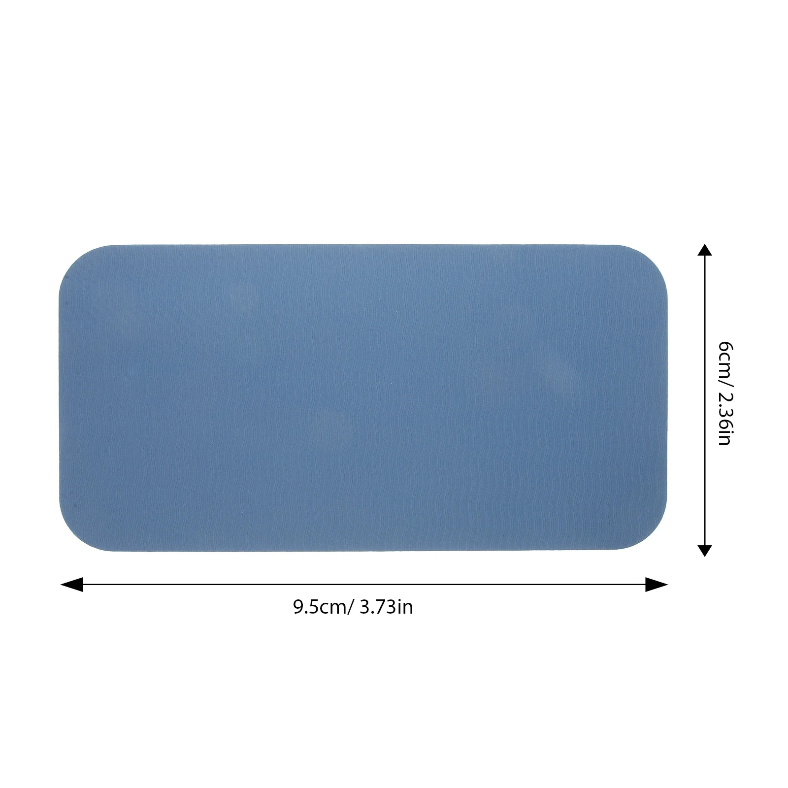 Estera antideslizante para máquina de coser, cojín artesanal azul grueso para Pedal de pedal, uso doméstico, almohadilla duradera para máquina, estera de Yoga para Fitness