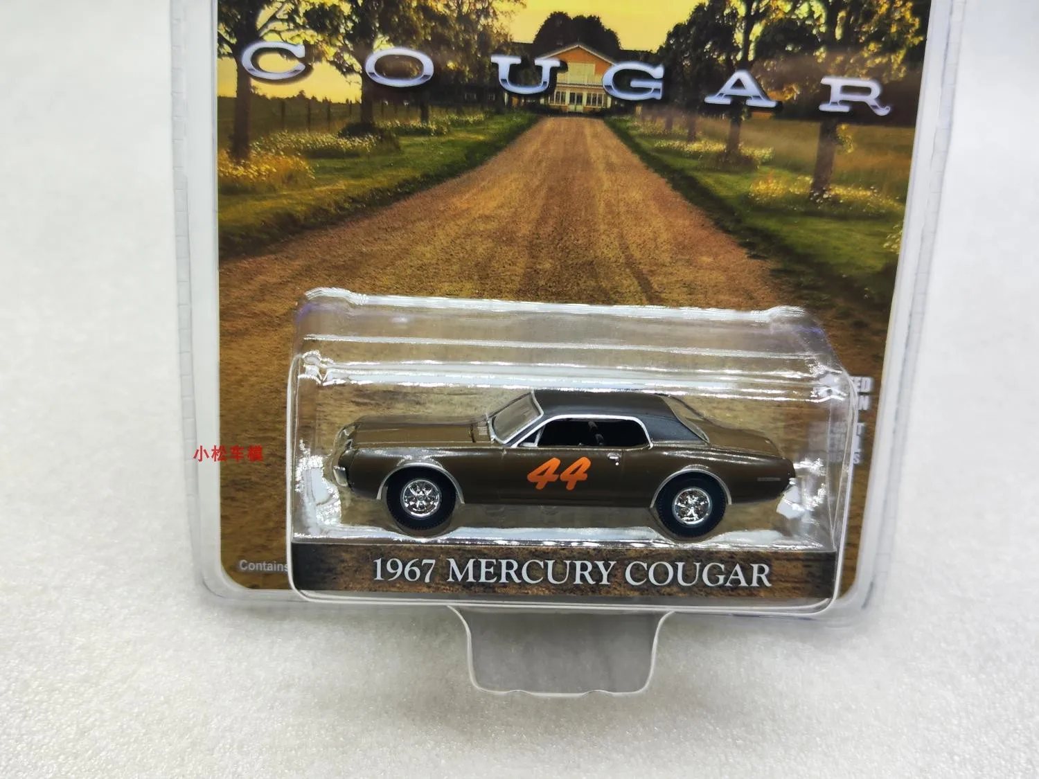 GreenLight 1:64 1967 Mercury Cougar Racing Diecast Alloy Car Model Collectible Gift