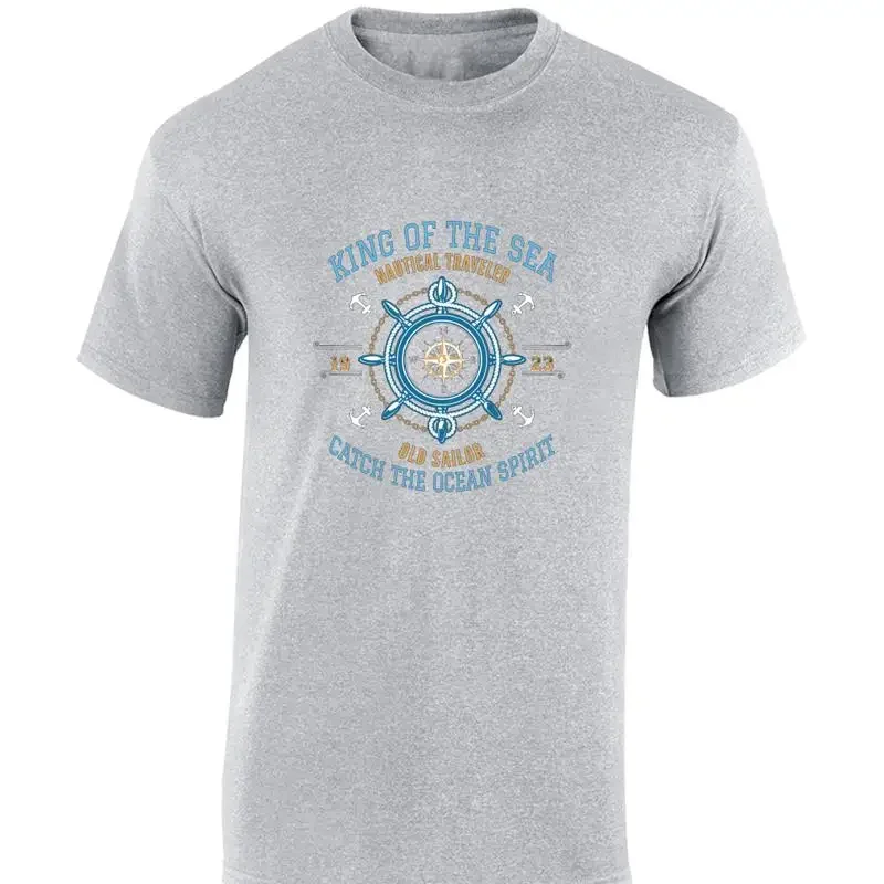 KING OF THE SEA MENS T SHIRT SAILOR SAILING DESIGN GIFT CLOTHING PRESENT TOP