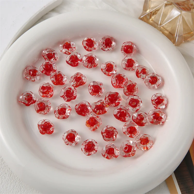 12MM Irregular Water Ripples Glass Beads Loose Spacer Beads Handmade Firing DIY For Jewelry Making Bracelet Necklace Accessories