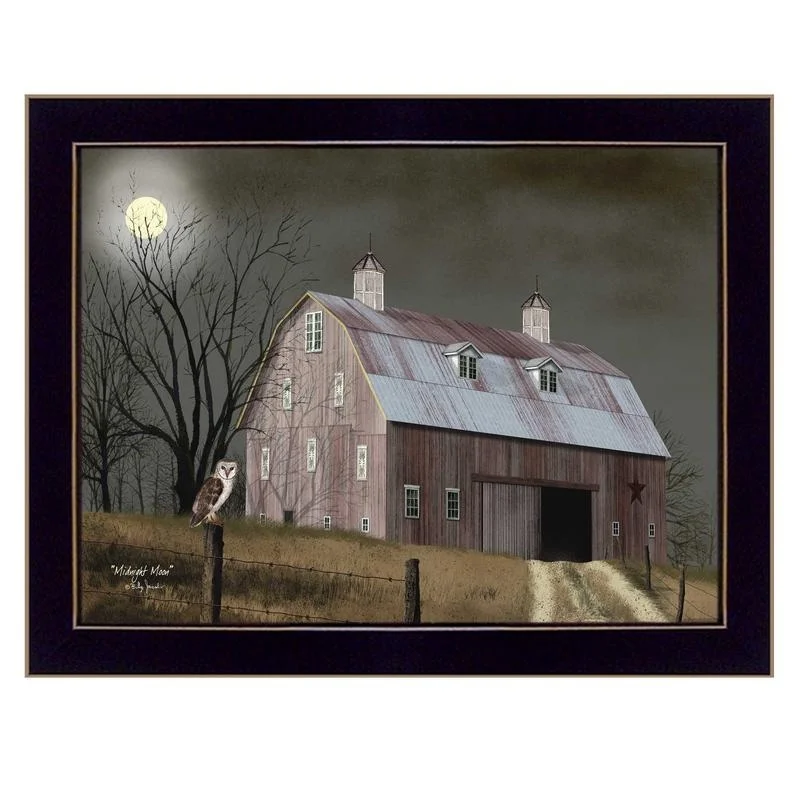 

Midnight Moon Framed Print, Black Frame, Ready to Hang