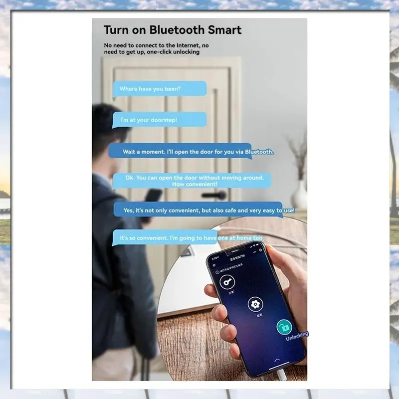^(عصرية) قفل باب ذكي بفتحة رافعة بدون مفتاح بلوتوث ببصمة الإصبع قفل الباب بطاقة Tuya APP قفل باب رقمي للأمان