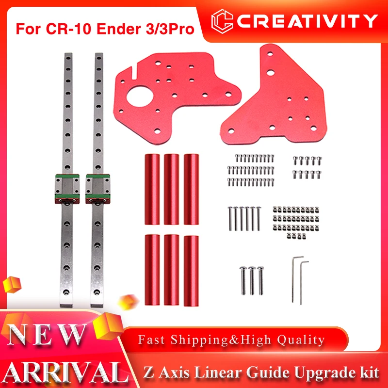 

Ender 3 CR10 Dual Z-axis MGN12C and X Axis Linear Guide Upgrade kit With Fixed Backplane Bracket Direct Drive Exturder