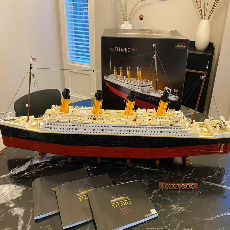 Nuevo 9090 Uds Titanic gran crucero barco de vapor ladrillos bloques de construcción juguetes para niños regalos