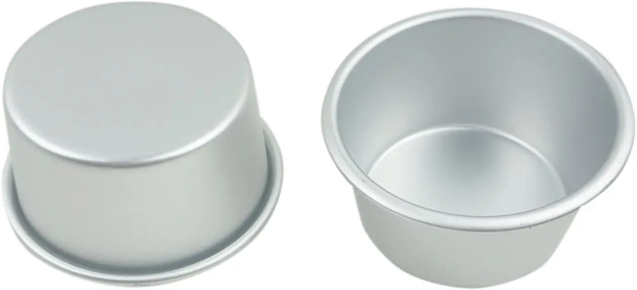 6-Pack Aluminum Popover Pan – Large Individual Muffin Molds for Soufflé, Molten Cake, Pudding, Egg Tart &Brownie - Image 2