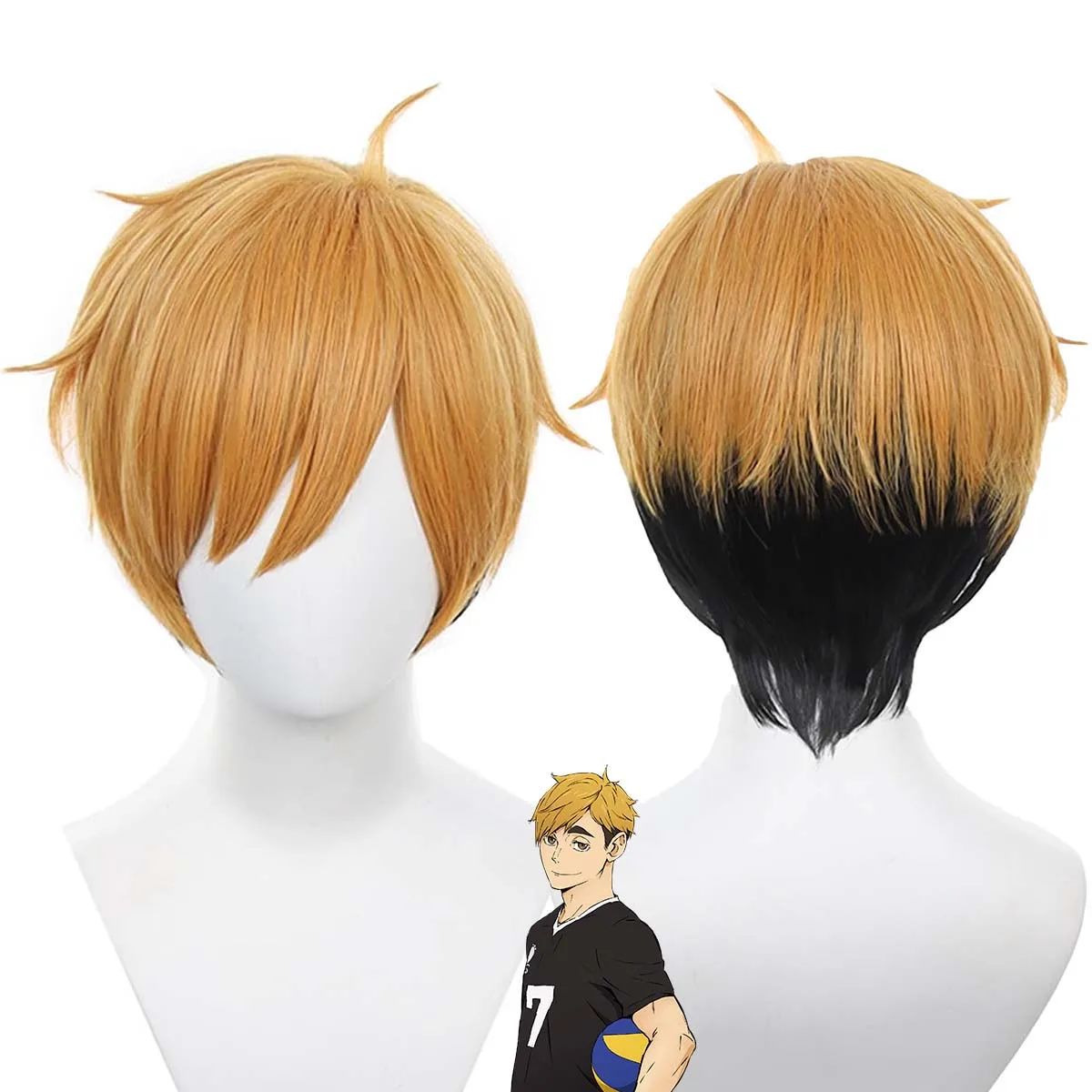 Carnival Party miya atsumu miya osamu Cosplay High temperature Hair Wigs For Men