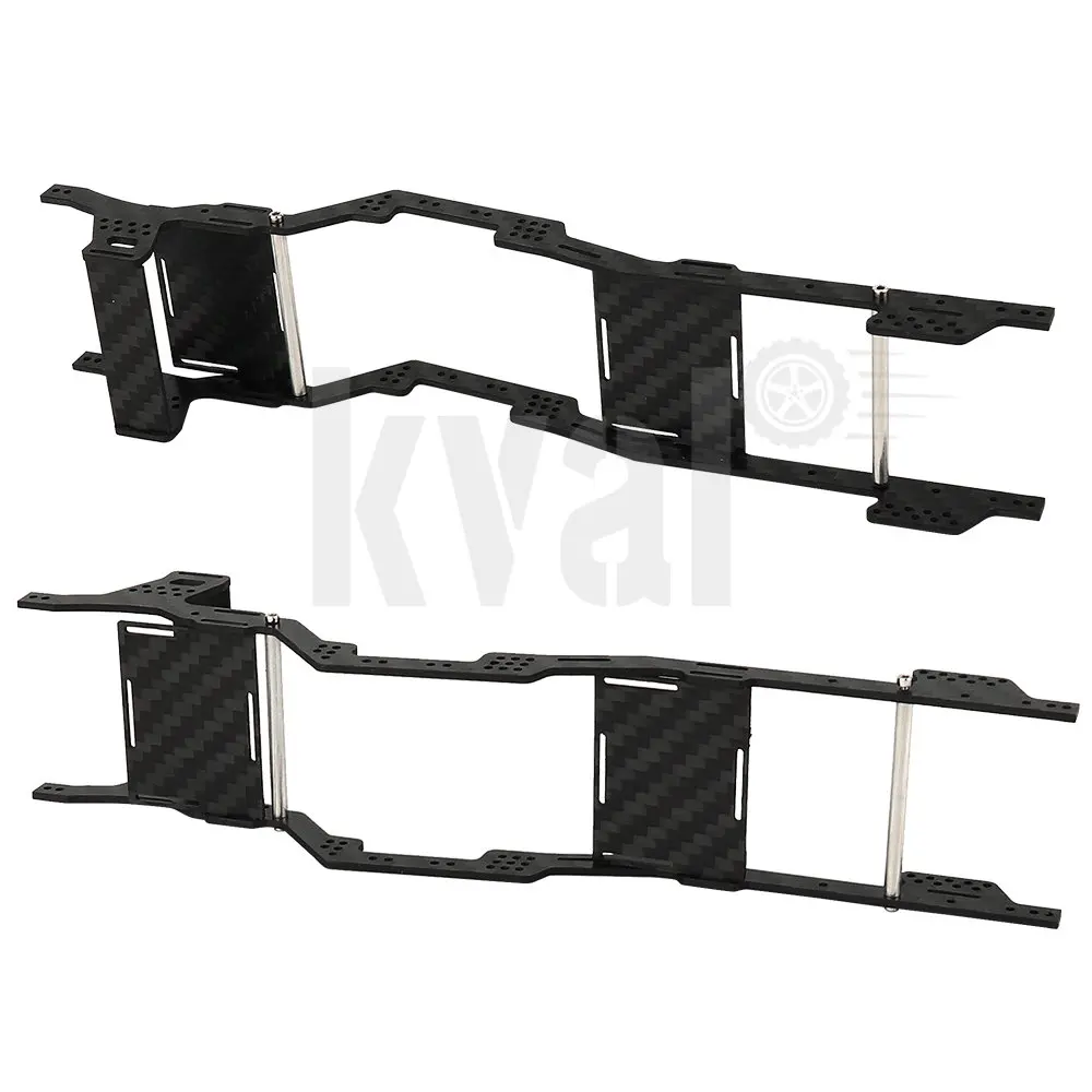 1:24 LCG Carbon Fiber Chassis Kit Frame Girder for 1/24 RC Crawler Axial SCX24 Jeep Gladiator Upgraded Parts