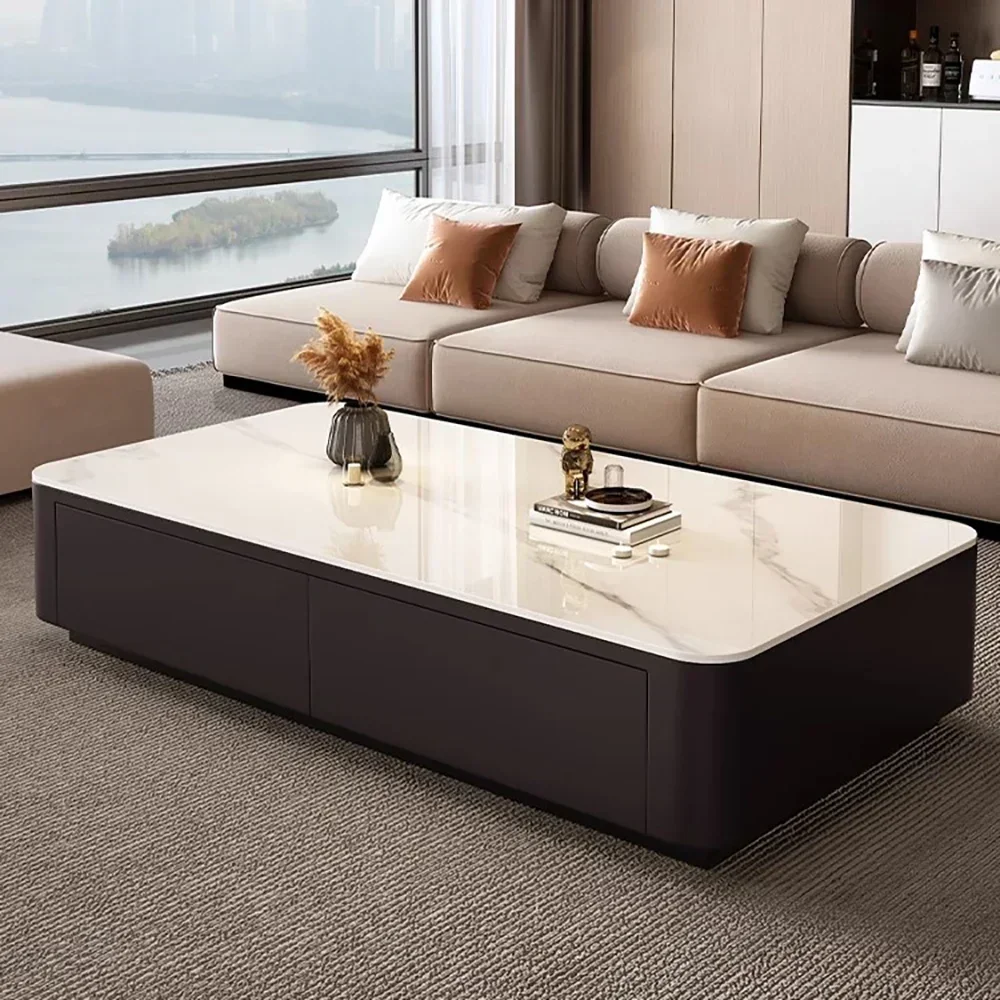 

Nordic Marble Effect Coffee Tables Luxury Decor Modern Unique Coffee Tables Glam Premium Table Basses De Salon Home Furniture