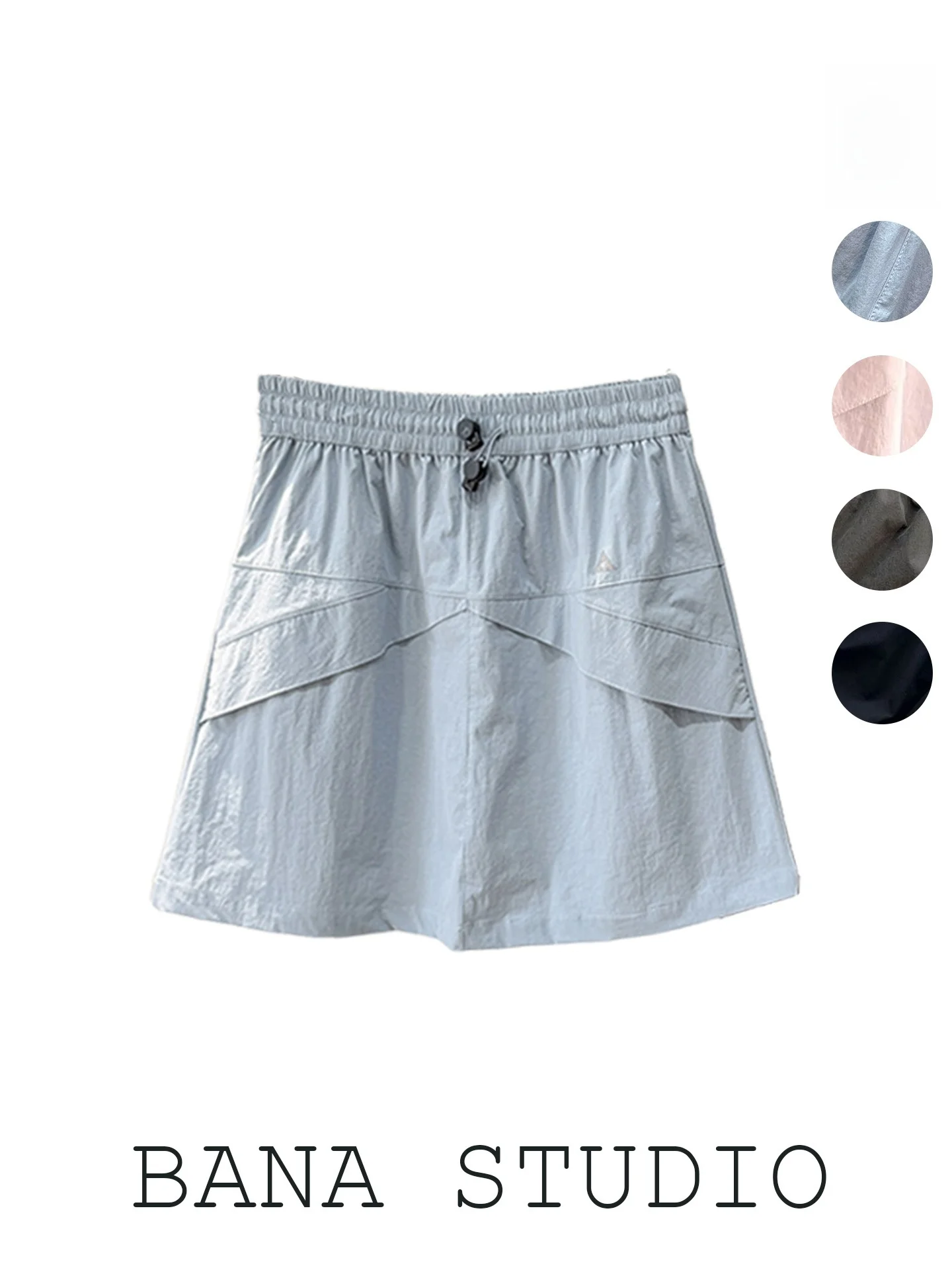

Outdoor Safety Pants A-Line Skirt Women's Summer 2026 New Small Size Short Skirt Casual Style High Waist Nylon Fabric