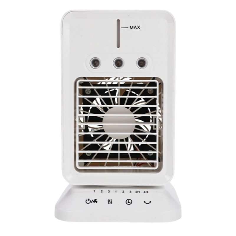 

D0AB Portable Air Conditioner Fan with Night Light Household USB Rechargeable Air Coolers with 300ML Water
