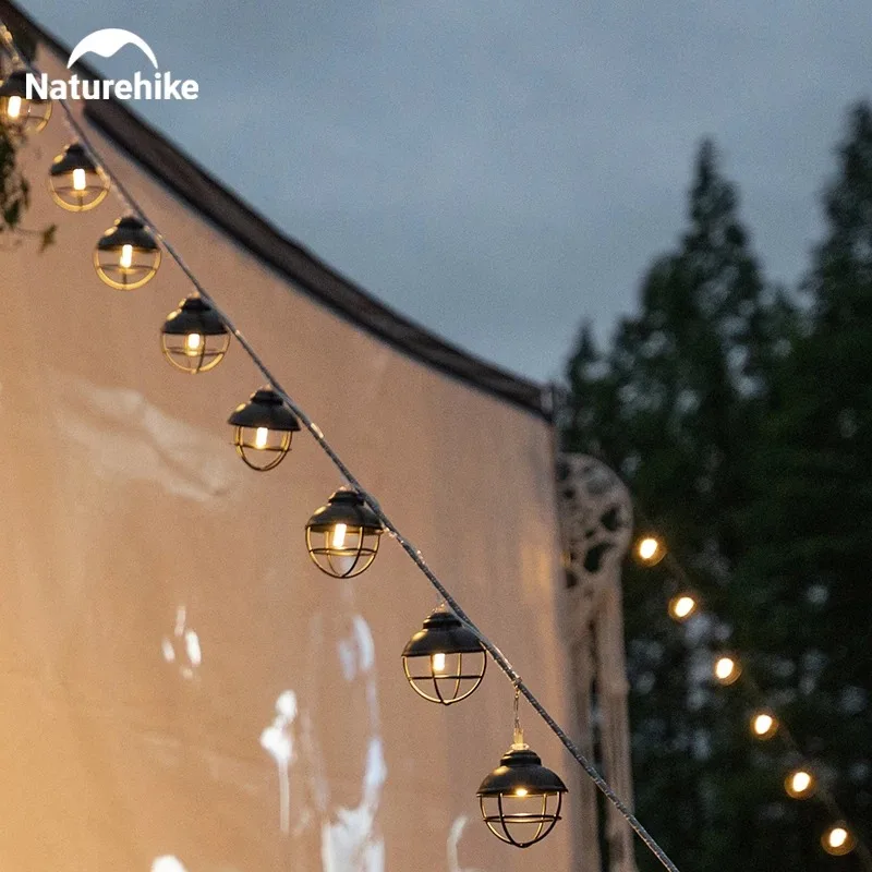 

Naturehike 2025 новый подвесной фонарь для палатки, сверхлегкий аккумулятор 170 см, водонепроницаемый светильник, уличный светильник для кемпинга, атмосфера, гирлянда