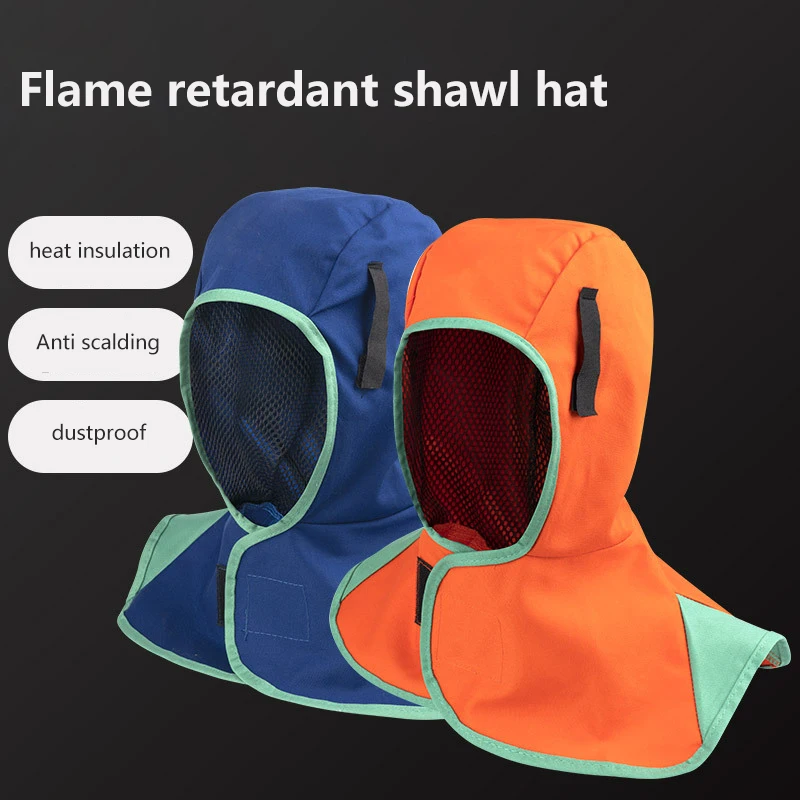 1PC Washable Breathable Welding Neck Cover Flame-Retardant Protective Welding Cap Welding Helmet Full Protective Welding Hood