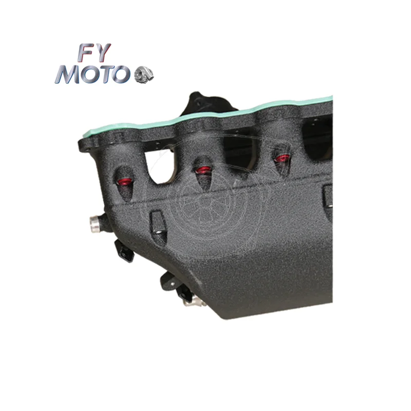 الألومنيوم CNC الخام الأسود مدخل المنوع تهمة برودة لسيارات BMW X3M X4M F97 F98 3.0T S58 2019 + #4