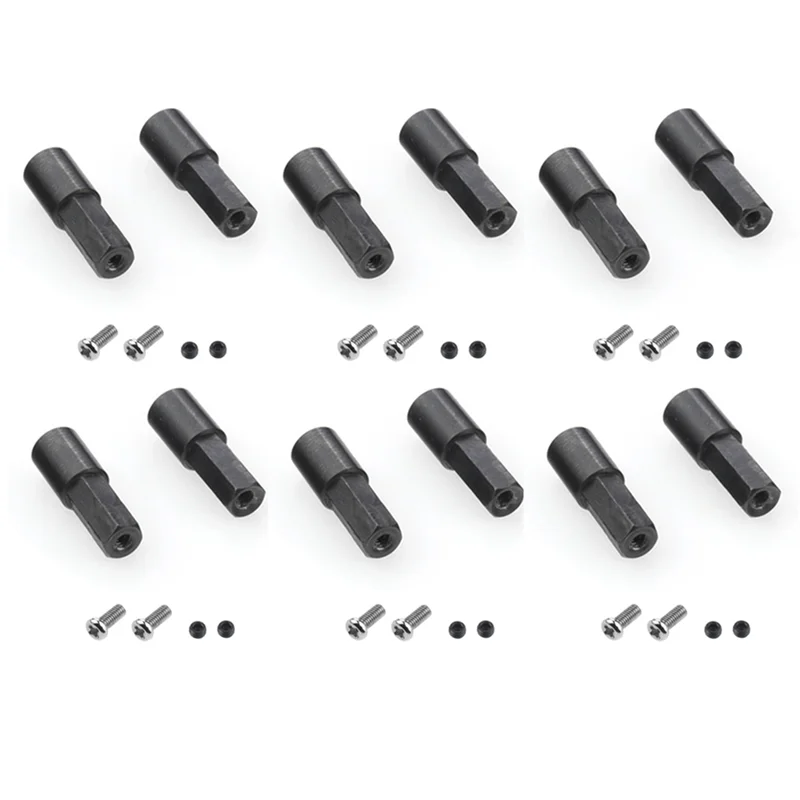 WPL D12 C14 C24 C34 B14 B24 C16 B36 MN D90 MN99S RCカー用メタルリアアクスルシャフト12個 アップグレードパーツ アクセサリー