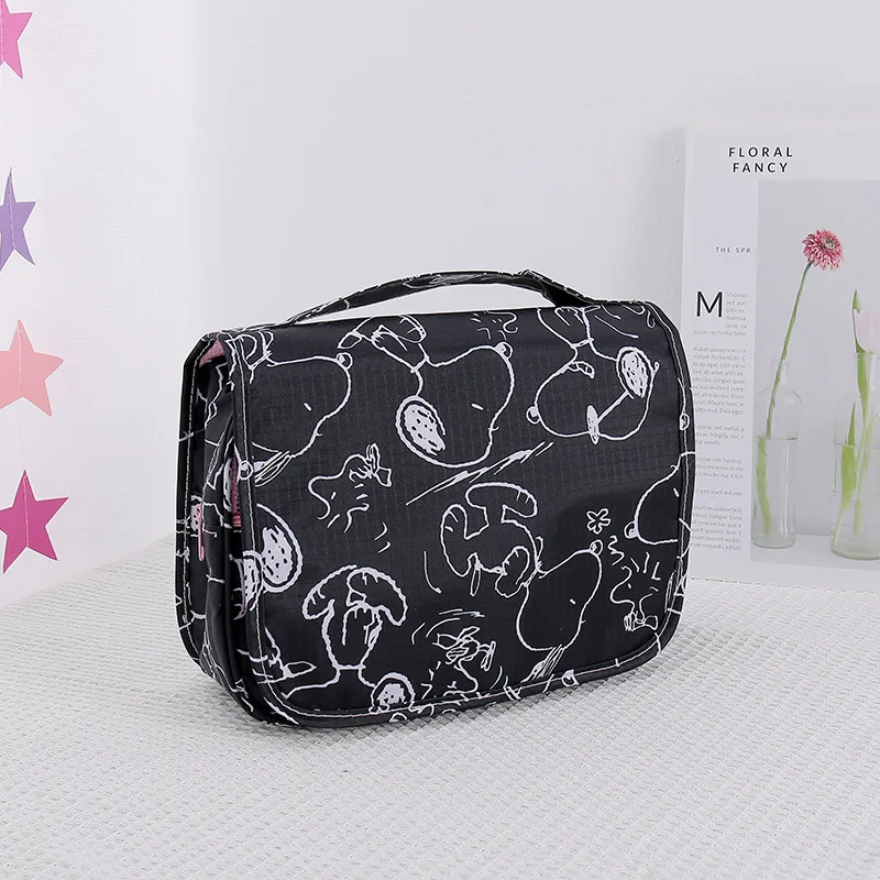 

Snoopy cartoon hang travel hanging type wash bag large-capacity cosmetic bag multifunctional storage back handbag