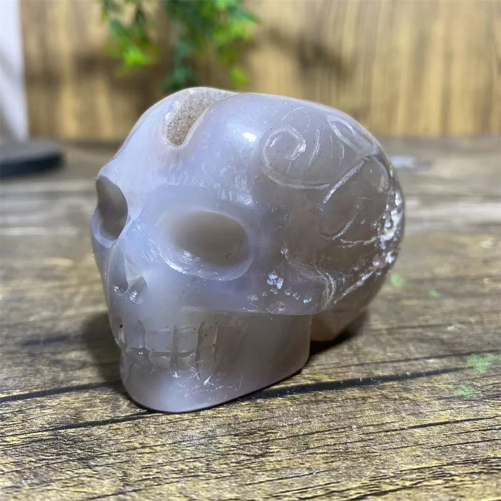 

Агат Друзы Череп Резной Скелет Полированный Кристалл Натуральный Камень Кварц Минерал Медитация Ослабитель Домашнее Украшение Колдовство