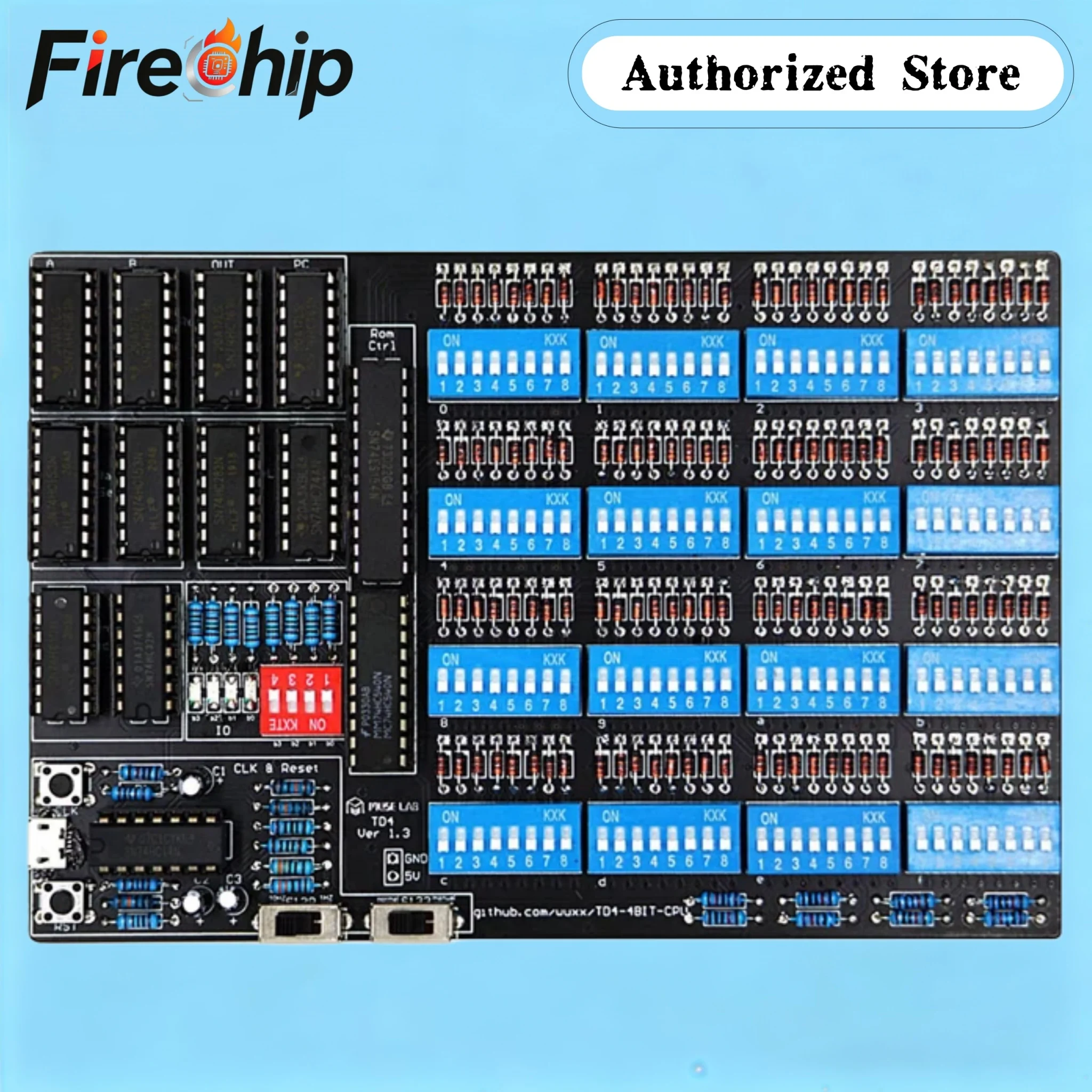 FireChip CPU DIY Kit TD4 Make a Simple 4-bit CPU By Yourself Open Source
