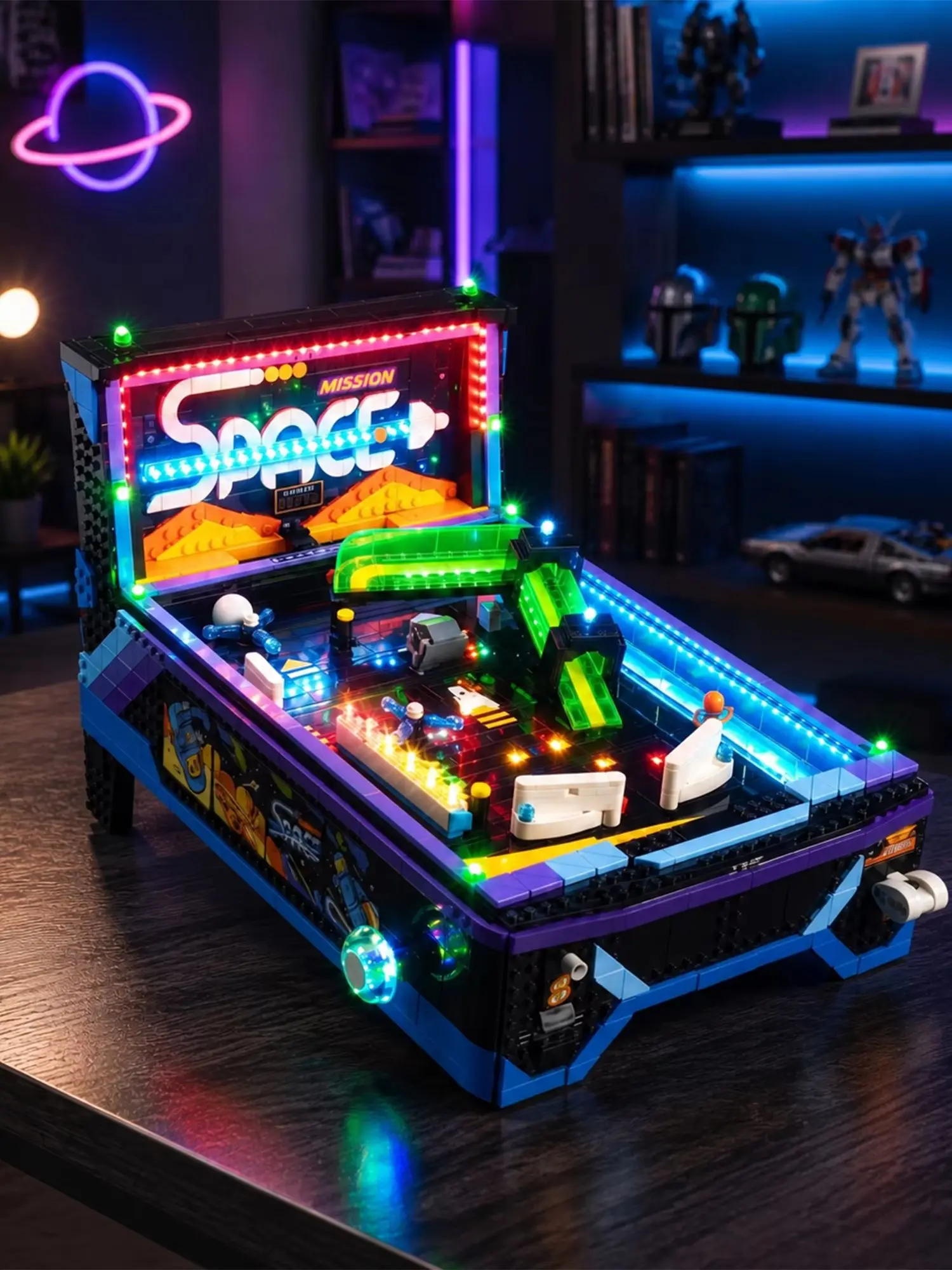 Kyglaring LED-Licht-Set geeignet für Lego Arcade Pinball Maschine 11374 Bausteine Dekorative Lampe Lego-Bausteine nicht enthalten