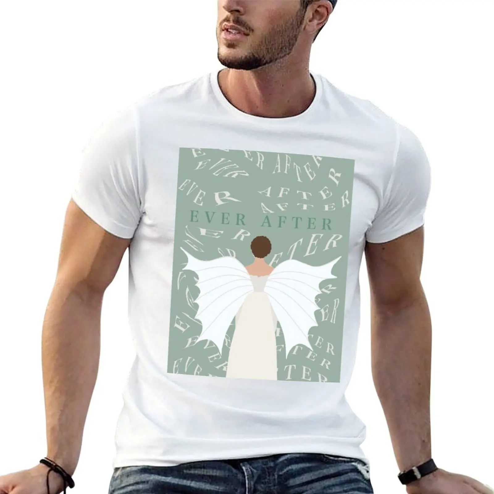 Camiseta con estampado de la portada del libro Ever After, camisetas gráficas para hombre, camiseta de verano para hombre