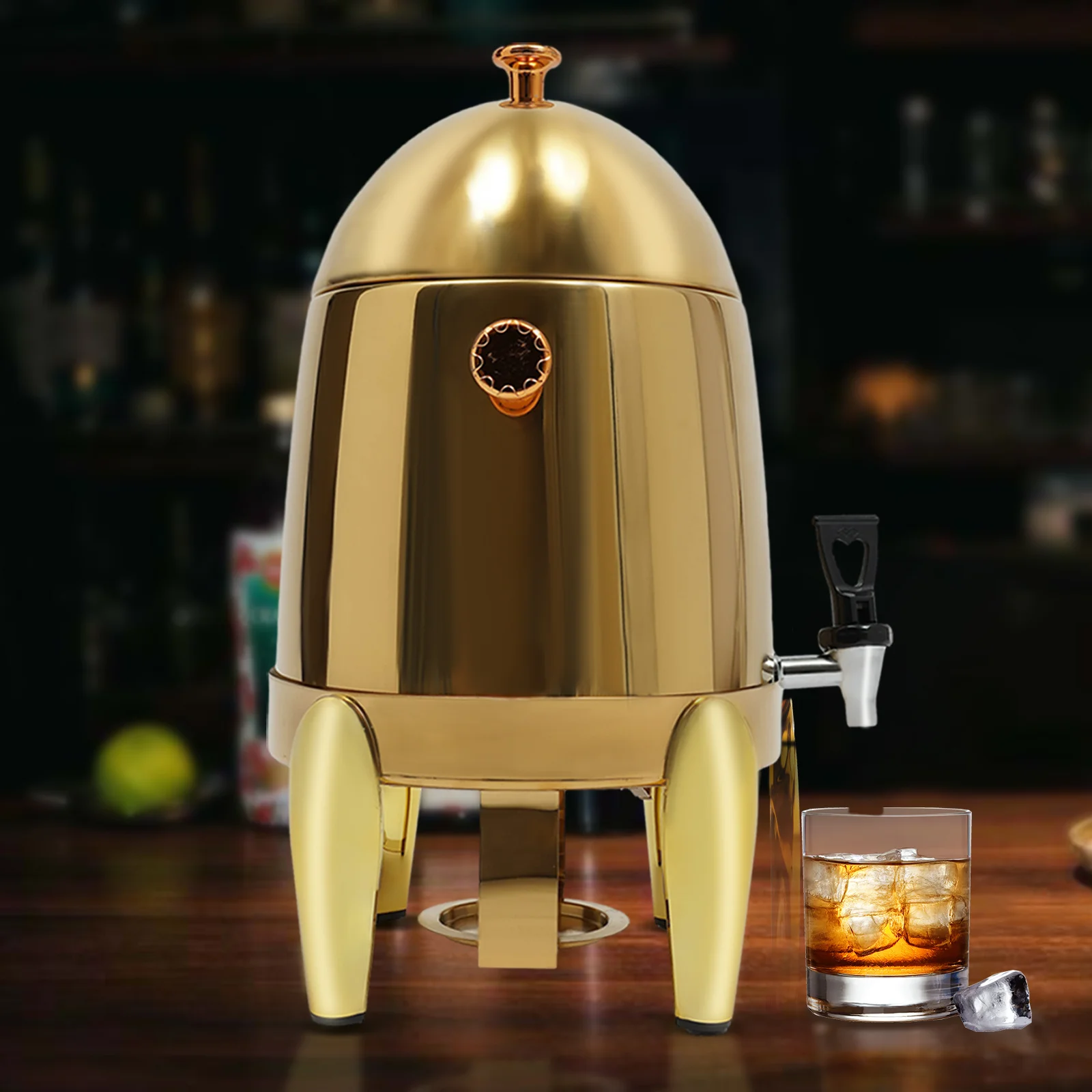 

12L Stainless Steel Insulated Beverage Dispenser Large Capacity Heat And Cold Retention Easy To Use