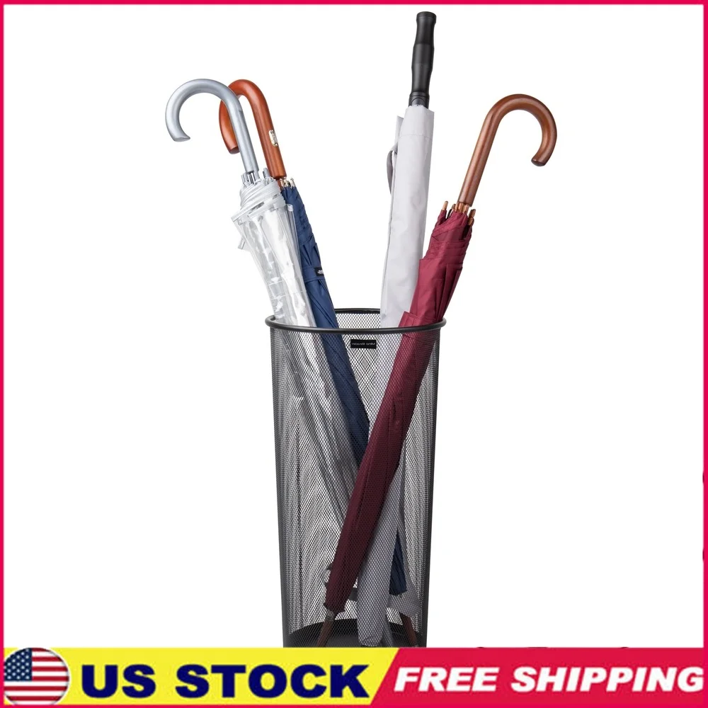 

Multifunctional Metal Mesh Umbrella Stand Organizer Quick-Drying Storage Solution Umbrellas Canes Walking Sticks Wrapping Paper