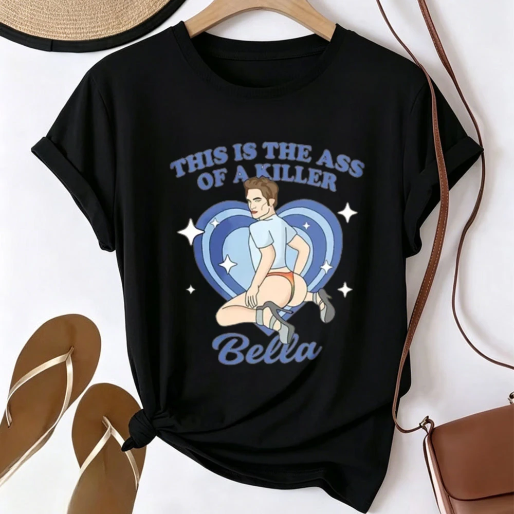 This Is The Ass of A Killer Bella Funny Movie Meme Blue Heart Star Graphic T-shirt Men Women Humor Parody Quote Print Casual Tee