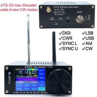 SI4732 ATS-25 Max-Decoder Radio Receiver FM RDS AM LW MW SW SSB DSP Receiver Four Audio Spectrum 3000mAh ALL Band Radio Receiver