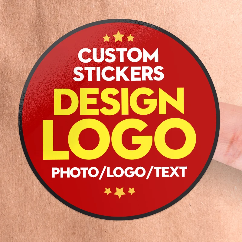 

Personalized Custom Design Stickers for Events - Upload Your Photo/Logo, Creative Wedding Supplies, DIY Labels & Wall Decoration