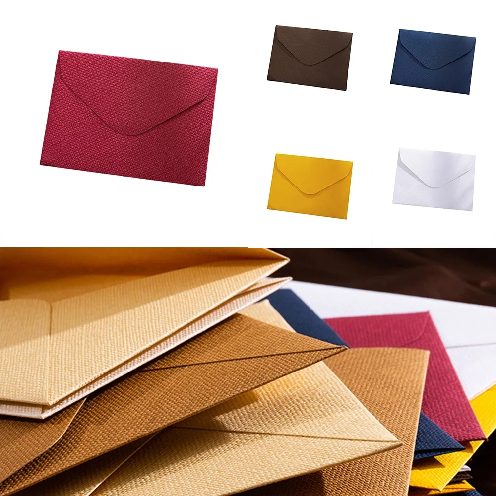 5Pcs Sackcloth Vein Envelopes Set Vintage Multipurpose Letter Paper High Grade Easy to Use Paper Bag Business Invitation