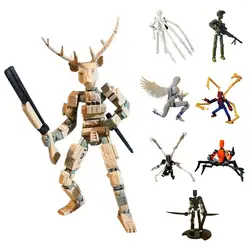 Multi-joint Action Figure Robot Action Standing Funny Movable 3D Figurine Toy Freely Poseable Robot Desktop Decor Children Toy