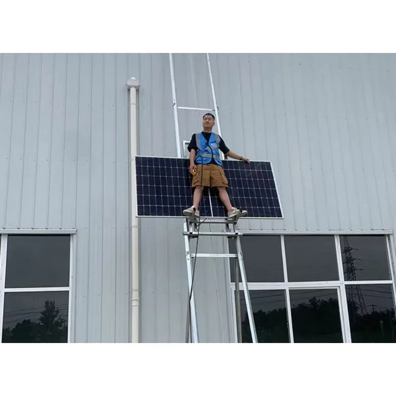 تركيب معدات الرفع الذاتي تثبيت مصعد الرفع لتسقيف لوحة الضوئية الجديدة مصعد زجاجي كهربائي سريع
