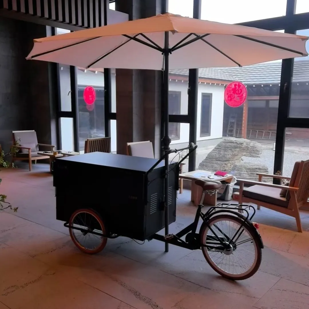 Customizable wrought iron dining car stall car multifunctional night market mobile stall car