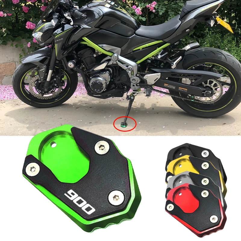 

For Kawasaki Z900 Z1000 Z1000R Z650 NINJA 300 Z1000SX ZX10R Motorcycle Kickstand Foot Enlarger Side Stand Extension Z 900 1000
