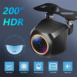 For AHD 1920x1080P Car Rear View Camera 200° Fisheye Golden Lens Full HD Night Vision Vehicle back car reversing Front Camera