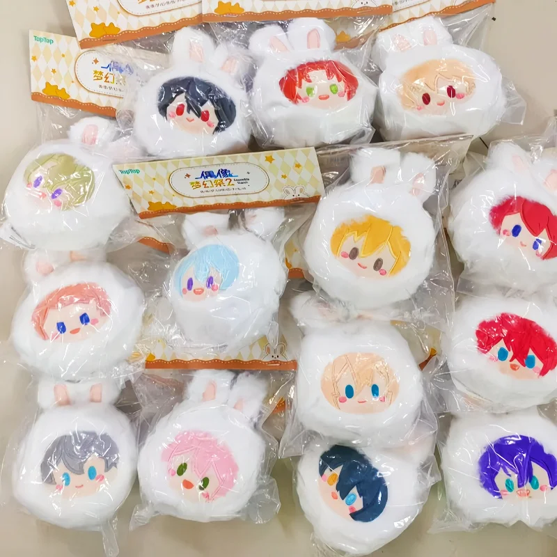 

Ensemble Stars Tsukinaga Leo Sakuma Rei Amagi Rinne Plush Toy Rabbit Ball Shaped Pendant Soft Stuffed Doll ES2 Collectible Gifts