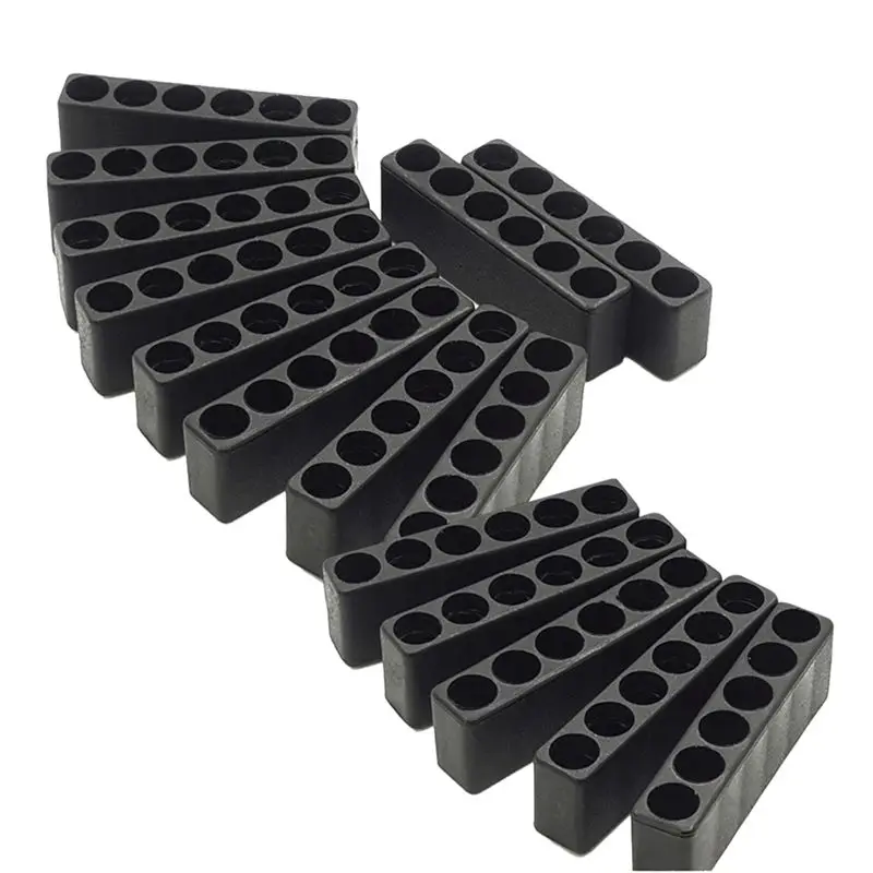ABKW-15Pcs 6 Holes Hex Shank Screwdriver Bit Holder Plastic Head Storage Drill Stand For Power Accessories