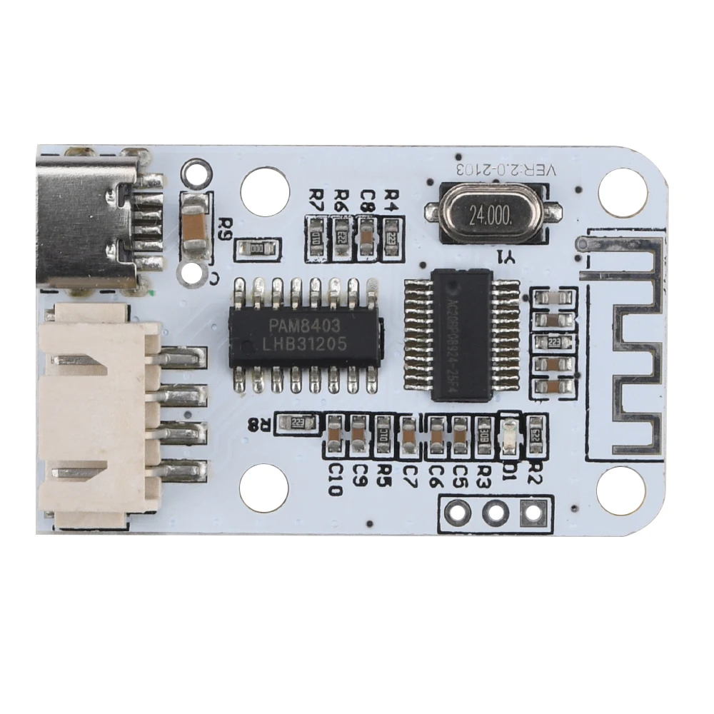 

PAM8403 беспроводной Bluetooth 3 Вт 3 Вт стерео аудио модуль приемника цифровой усилитель звуковая плата Type-C двухканальный модуль усилителя