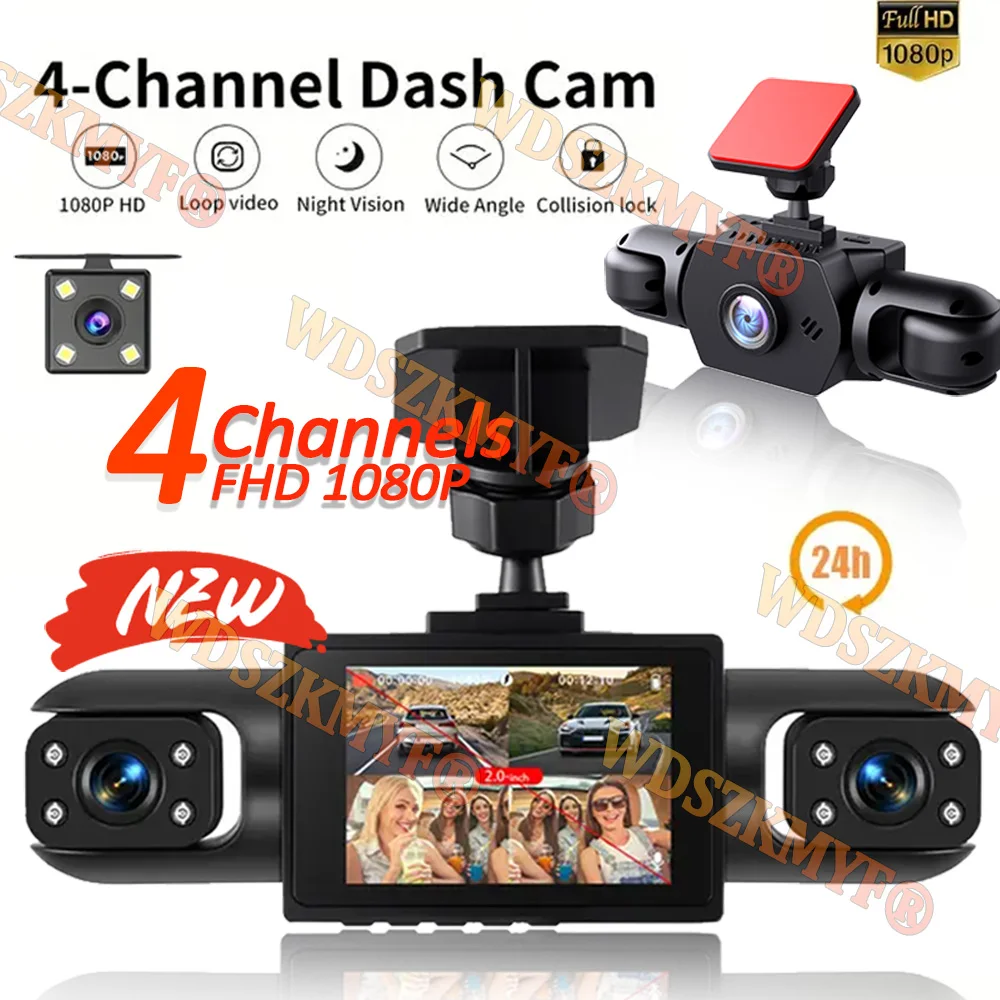 4 Channels 360° Car…