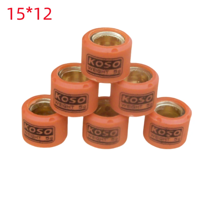 

Scooter Clutch Rollers Set for Yamaha JOG50 JOG90 JOG100 ZY100 ZY125 15x12mm 4g-11grams Modified Variator Replaced Parts