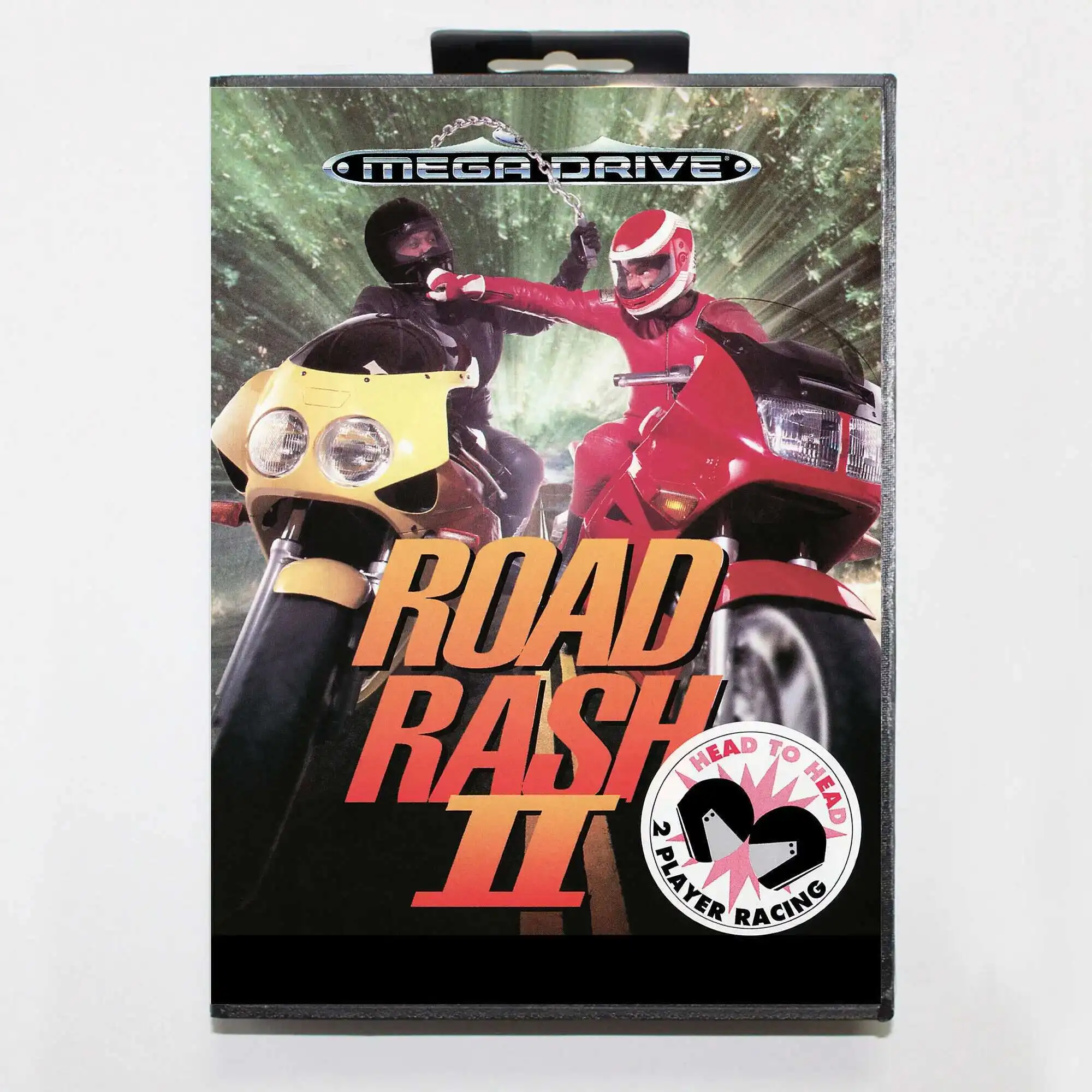 Road Rash 2 met EUR Box voor 16-bits Sega MD-gamecartridge Megadrive Genesis-systeem