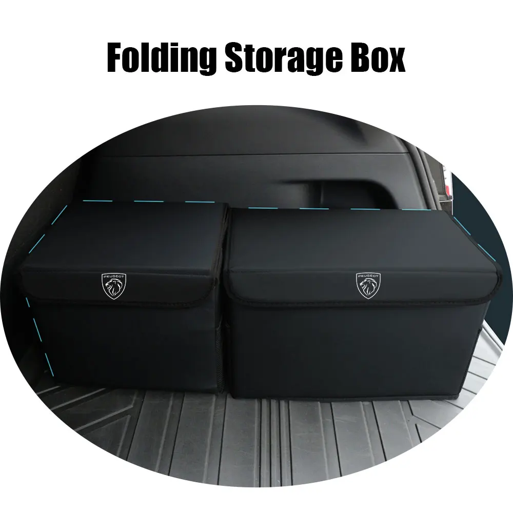 Car Trunk Storage Box Organizer Case Auto Multiuse Tool Stowing Tidying For Peugeot 407 2008 206 308 508 208 3008 207 307 107 GT