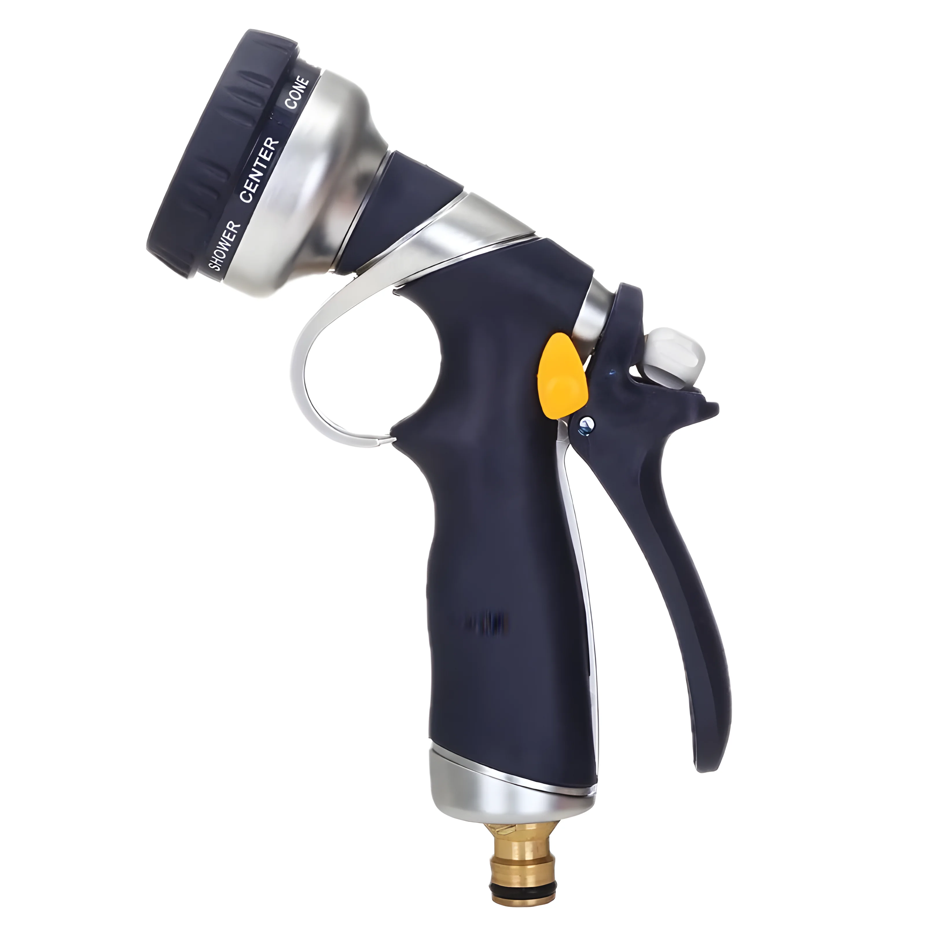 

Zinc Alloy High Pressure Water Gun - 15" Car Wash Spray Nozzle With Brass Connector For Garden & Auto Cleaning