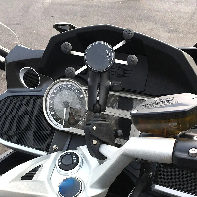 Motorcycle mobile phone navigation bracket Apple Huawei mobile phone quick folding motorcycle bracket