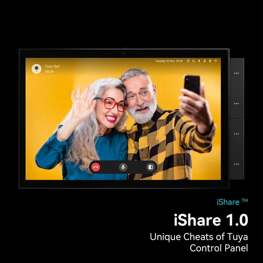 Tuya Smart 10.1inch Smart Home Zigbee Gateway WiFi Amplifier Audio Wall Switch With Alexa Voice Control Multi Function