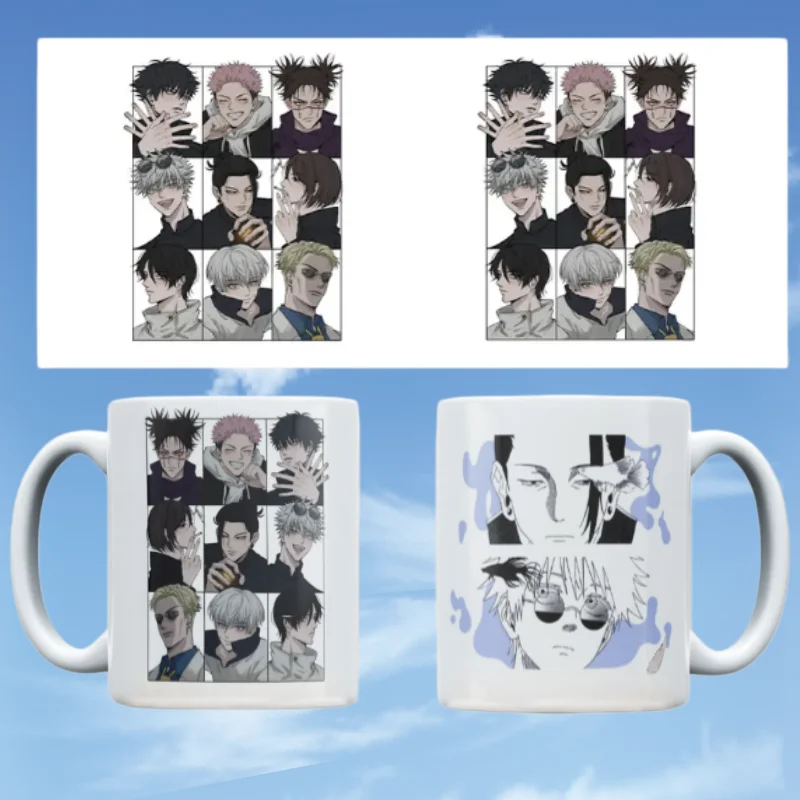 

330Ml Ceramic Mug for Jjk Itadori Yuji Fushiguro Megumi Anime Pattern Tea Water Cup Ceramic Breakfast Coffee Cup Birthday Gift