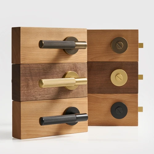 Nurlin 황동 크로스 널링 내부 문짝 손잡이 통로 프라이버시 세트, 장붓 자물쇠 엄지 회전 문짝 레버 세트, 니켈 