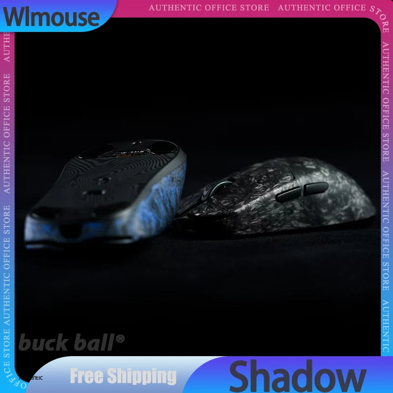 Wlmouse Shadow Wireless Mouse Forged Carbon Paw3950hs 8k 2Mode Wireless 2.4G Gaming Mouse Custom Wanling Mouse Gamer Mice Gifts