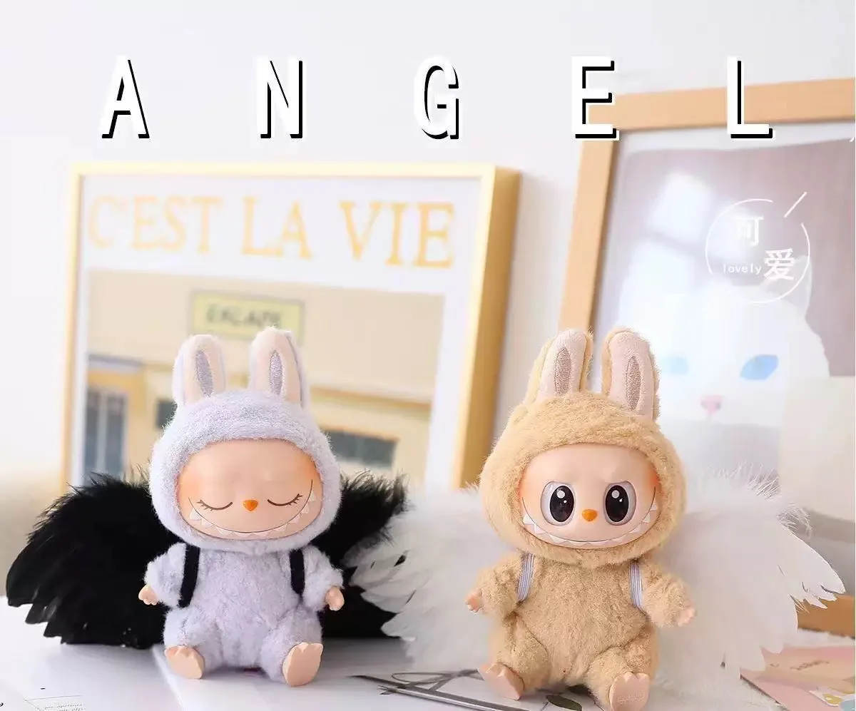 

Модные плюшевые куклы Labubu V1 V2 V3, игрушки ручной работы «сделай сам», декоративные модные аксессуары для кукол Labubu 15/17 см, крылья с перьями ангела